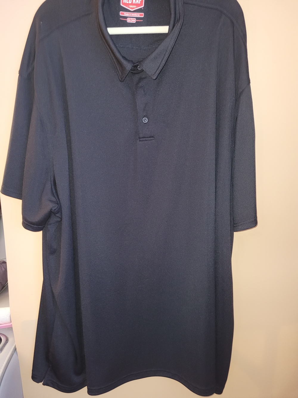 Red Kap Men's Black Short-Sleeve Performance Polo Shirt